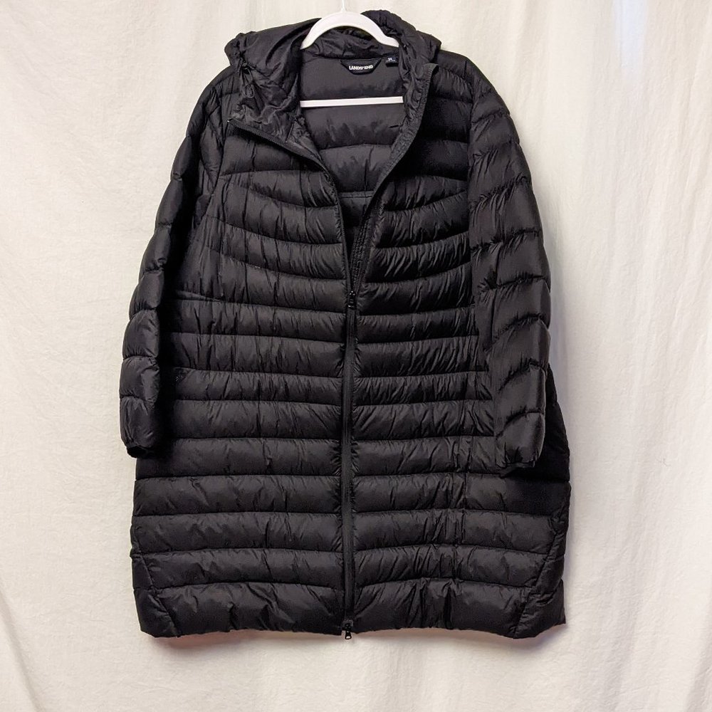 Lands' End Water Resistant Puffer Ultralight Packable Down Coat Hooded Women 3XL